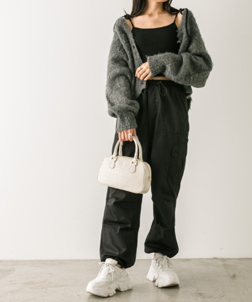 「OLIVE des OLIVE」 ニットカーディガン FREE ラベンダー レディース_画像8