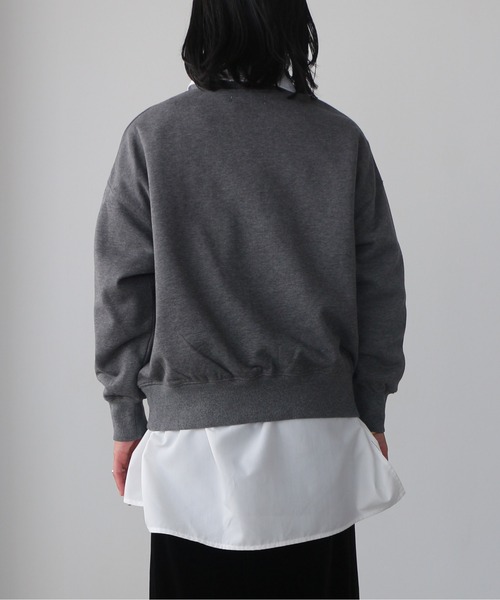 トレーナー スウェット 「オリジナル図案」ネコ刺繍スウェット レディース_9