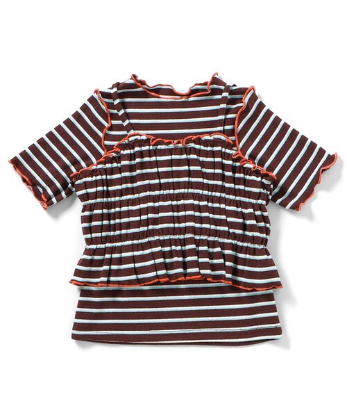 apres les cours（アプレレクール） tシャツ マルチボーダーTシャツ