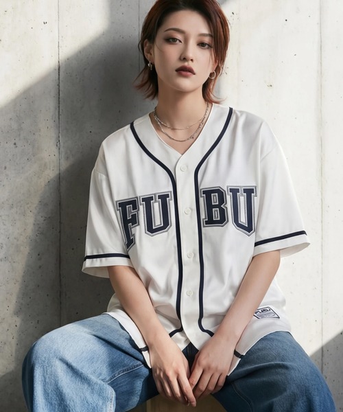FUBU（フブ） シャツ 半袖 「FUBU/フブ」SATIN BASEBALL SHIRTS/サテン