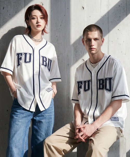 FUBU（フブ） シャツ 半袖 「FUBU/フブ」SATIN BASEBALL SHIRTS/サテン