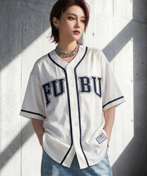 FUBU（フブ） シャツ 「FUBU/フブ」SATIN BASEBALL SHIRTS/サテン