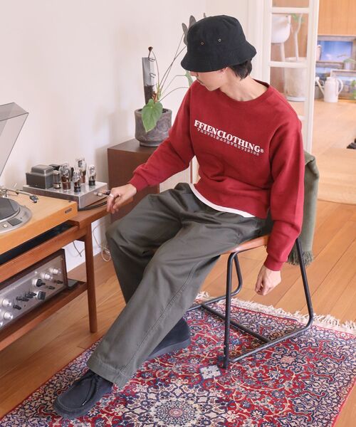 「FFEIN」 スウェットカットソー MEDIUM ブラック メンズ_画像2