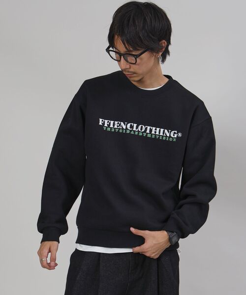 「FFEIN」 スウェットカットソー MEDIUM ブラック メンズ_画像8