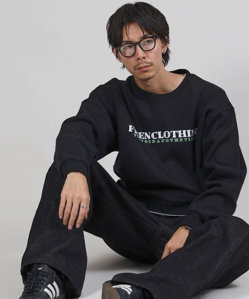 「FFEIN」 スウェットカットソー MEDIUM ブラック メンズ_画像9