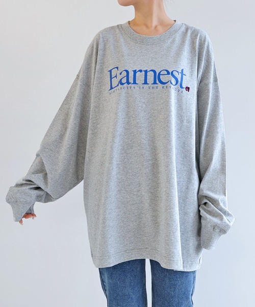 「ANME」 長袖カットソー M グレー レディース_画像5