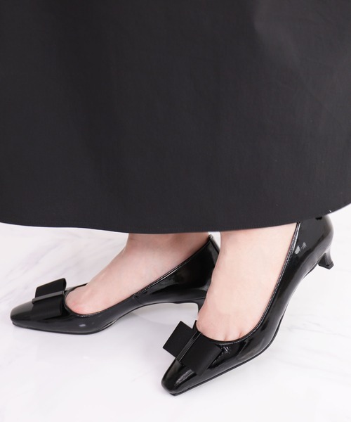 「artemis by DIANA」 パンプス 24.0cm ブラックミックス レディース_画像9