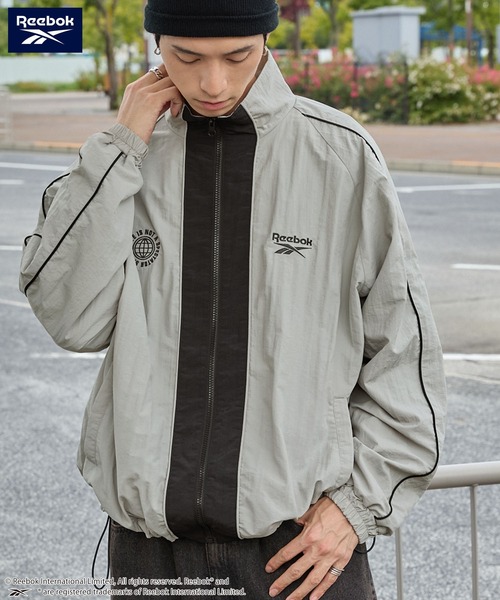 「Reebok」 ナイロンブルゾン L ブラック レディース_画像9