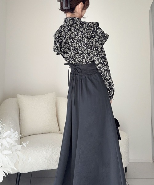 「mily bilet」 ドッキングワンピース LARGE ブラック レディース_画像7