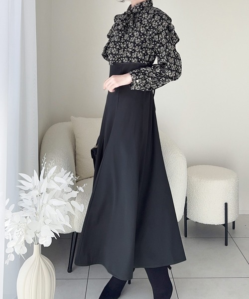 「mily bilet」 ドッキングワンピース LARGE ブラック レディース_画像9
