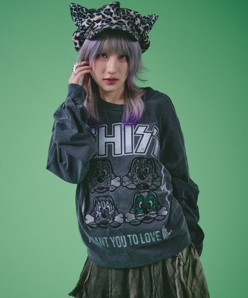 「GALFY」 長袖Tシャツ L スミクロ メンズ_画像2