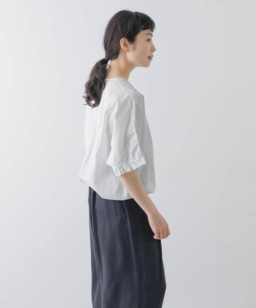 「かぐれ」 半袖ブラウス FREE グレー レディース_画像7