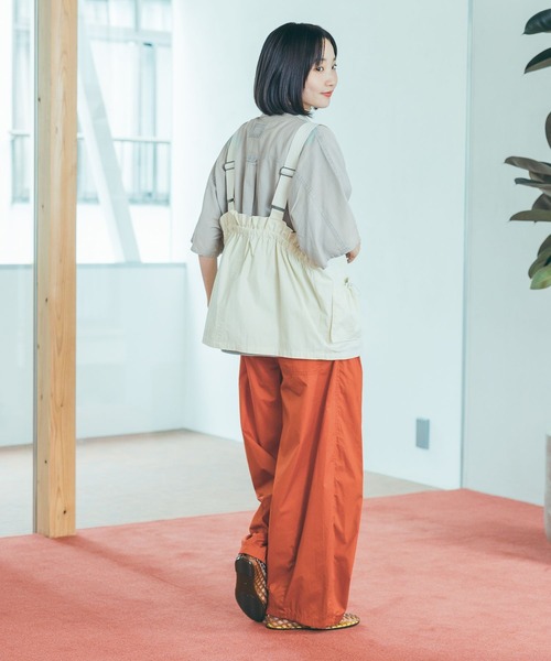 ベスト ジレ ドロストサスペンダーベスト レディースの画像