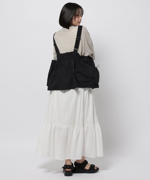 ベスト ジレ ドロストサスペンダーベスト レディースの画像