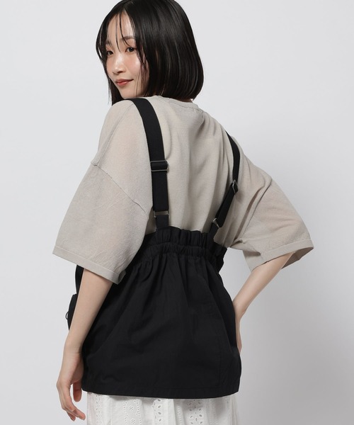 ベスト ジレ ドロストサスペンダーベスト レディースの画像