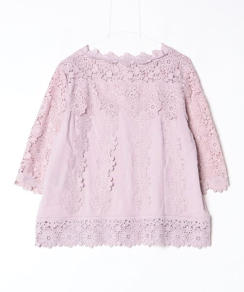 「CAWAII」 7分袖ブラウス X-LARGE ピンク レディース_画像2