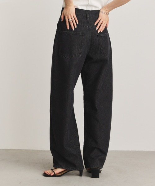 「Aunt Marie's」 デニムパンツ LARGE ライトブルー レディース_画像8