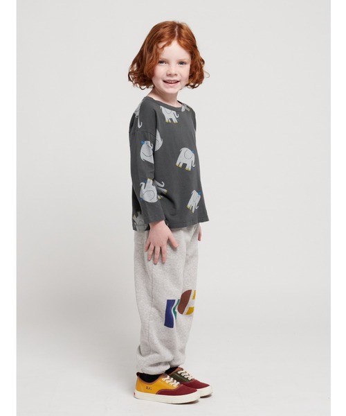 「BOBO CHOSES」 「KIDS」半袖Tシャツ 4-5Y ダークグレー キッズ_画像4