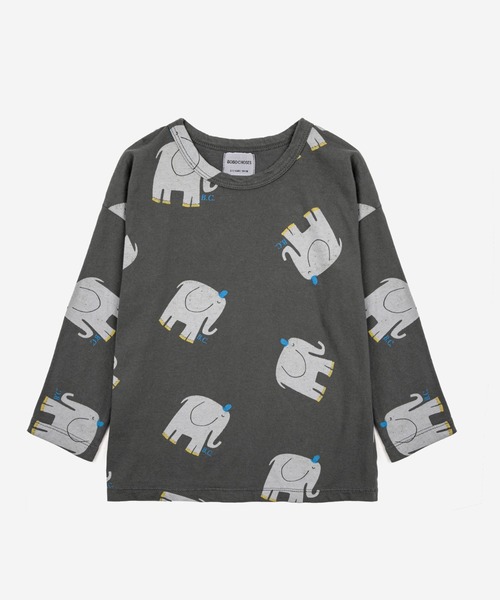 「BOBO CHOSES」 「KIDS」半袖Tシャツ 4-5Y ダークグレー キッズ_画像6