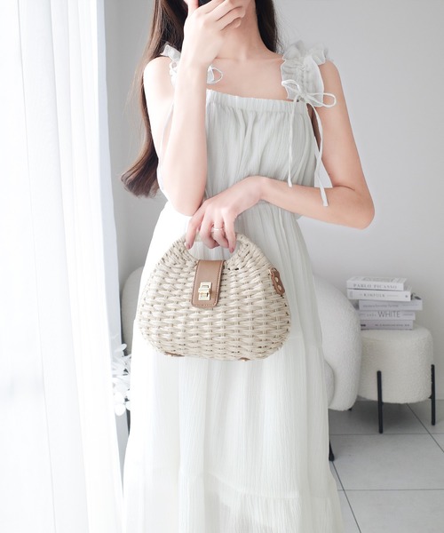 「mily bilet」 キャミソールワンピース X-LARGE ブルー レディース_画像3