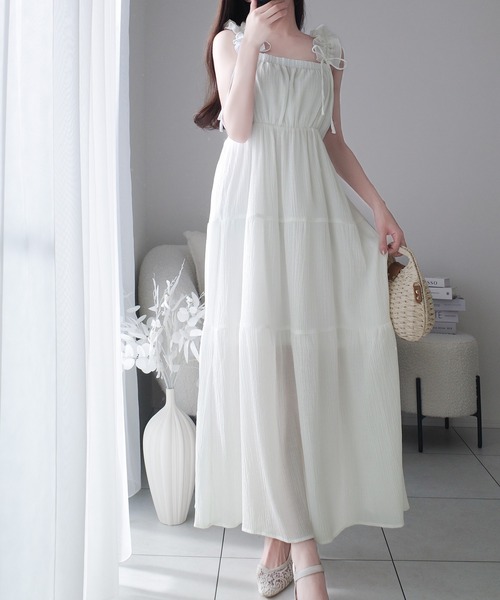 「mily bilet」 キャミソールワンピース X-LARGE ブルー レディース_画像7