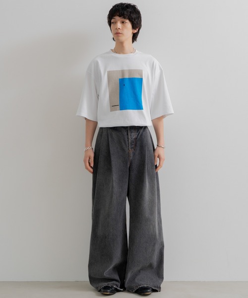 「SINSS」 半袖Tシャツ LARGE ブラック メンズ_画像4