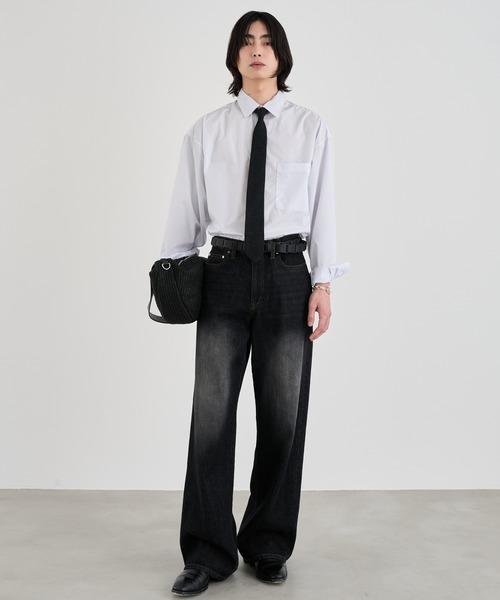 「SINSS」 デニムパンツ LARGE インディゴブルー メンズ_画像3