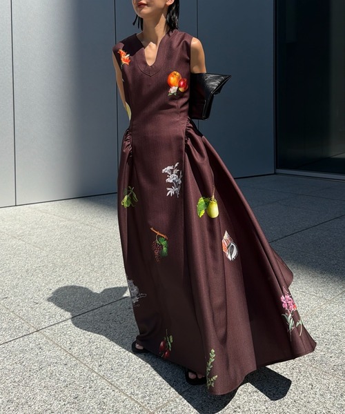 Ameri（アメリ） ドレス ELEANOR LINEN LIKE DRESS : ZOZOTOWN Yahoo
