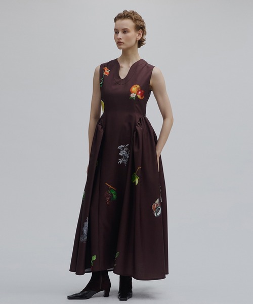 Ameri（アメリ） ドレス ELEANOR LINEN LIKE DRESS : ZOZOTOWN Yahoo