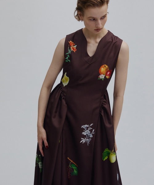 Ameri（アメリ） ドレス ELEANOR LINEN LIKE DRESS : ZOZOTOWN Yahoo