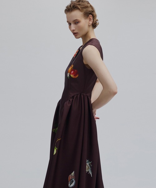 Ameri（アメリ） ドレス ELEANOR LINEN LIKE DRESS : ZOZOTOWN Yahoo