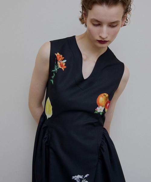 Ameri（アメリ） ドレス ELEANOR LINEN LIKE DRESS : ZOZOTOWN Yahoo