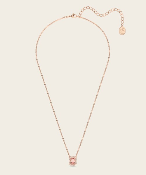 【新品】スワロフスキー　ネックレス オクタゴンカット, ピンク, ローズゴールド SWAROVSKI｜【公式】【スワロフスキー】Millenia ネックレス