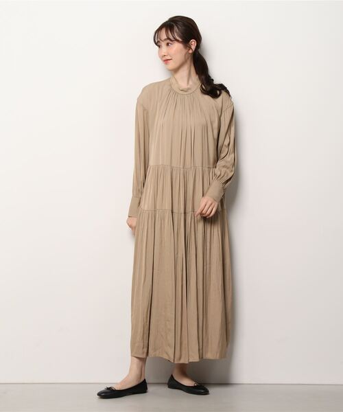 ワンピース CLANE / クラネ:【レディース】DOUBLE FACE LOOSE ONE 限定販売 CLANE ワンピース ロングワンピース