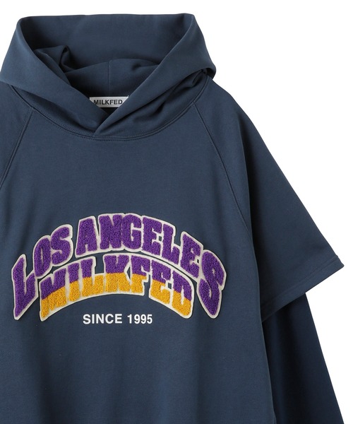 MILKFEDパーカー長袖 MILKFED. パーカー MILKFED.xCHAMPION SWEAT HOODIE レディース