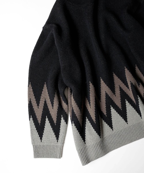 NUMBER (N)INE（ナンバーナイン） セーター ニット ZIGZAG JACQUARD