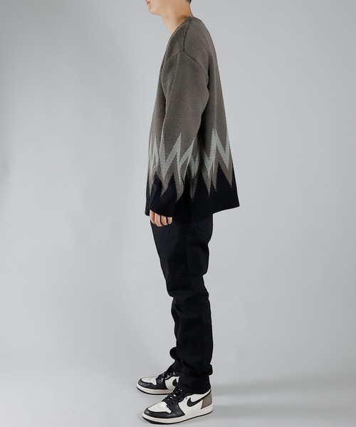 NUMBER (N)INE（ナンバーナイン） セーター ニット ZIGZAG JACQUARD