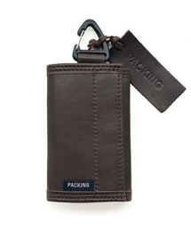 PACKING ブラック コンパクト財布 PACKING 財布 PACKING/パッキング LEATHER COMPACT WALLET PA