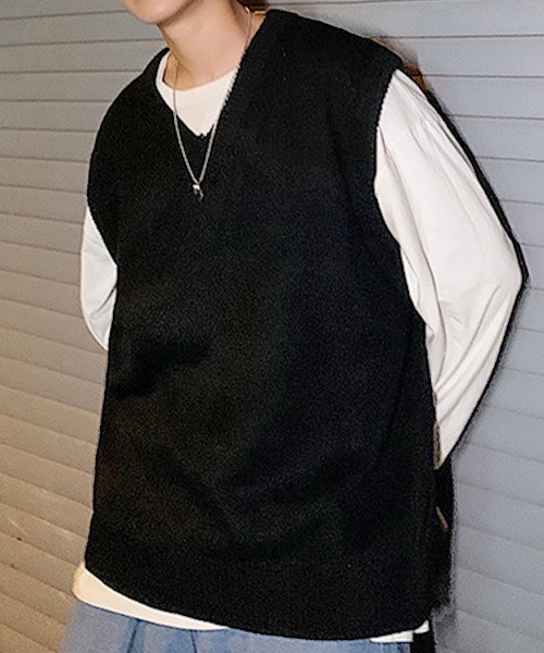 SEN TOKYO ベスト ジレ テクニックいらずで即こなれ感。ルーズVネック