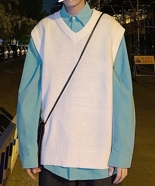 SEN TOKYO ベスト ジレ テクニックいらずで即こなれ感。ルーズVネック