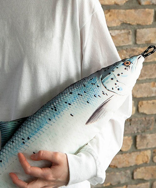 DULTON（ダルトン） クッション クッションカバー FISHES SALMON 65