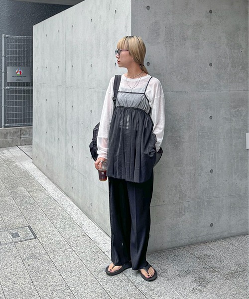 feepur（フェピュール） ブラウス シャツ ボリュームチュールキャミ