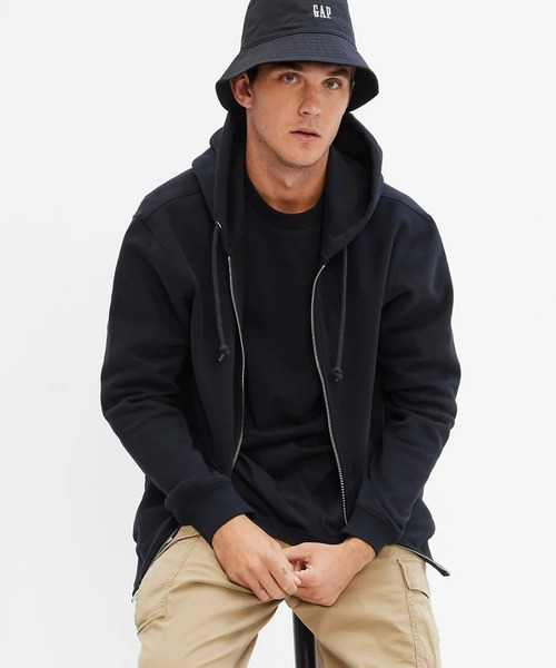 GAP（ギャップ） パーカー 裏起毛 ヴィンテージ ソフト フルジップ