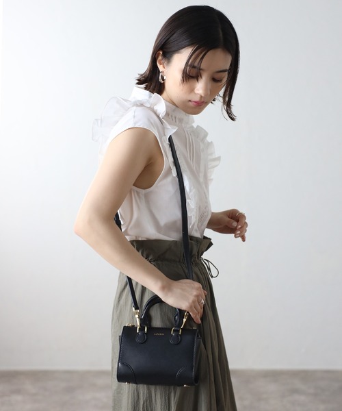 LOEKA ショルダーバッグ バッグ 本革2WAYミニボストン
