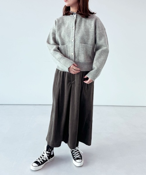 LA MARINE FRANCAISE パンツ ベロアツイルキュロット レディース