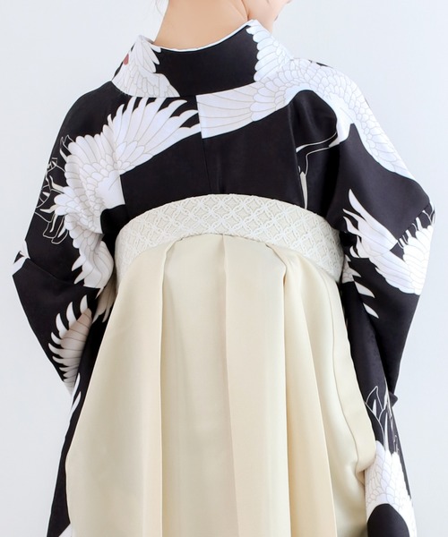 袴 単品 無地刺繍 レース紐 袴丈91,95,99cm 白地 NO38368 KYOETSU（京越） 着物 レディース白レース紐無地袴 レディース