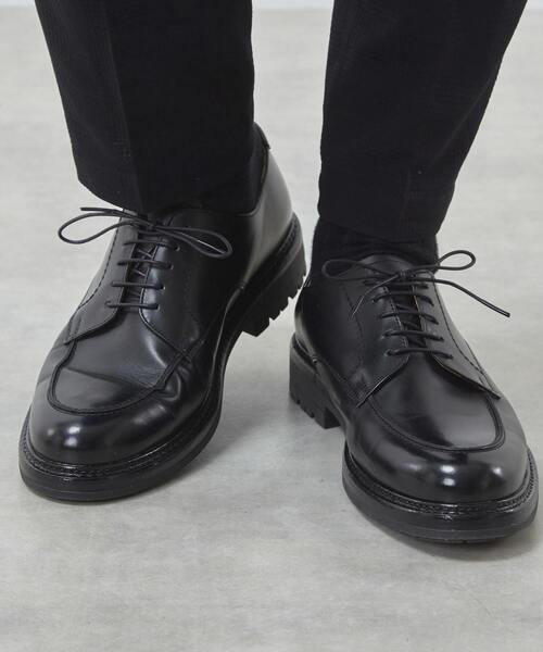 MEN'S MELROSE ビジネスシューズ ラウンドUチップレザーシューズ