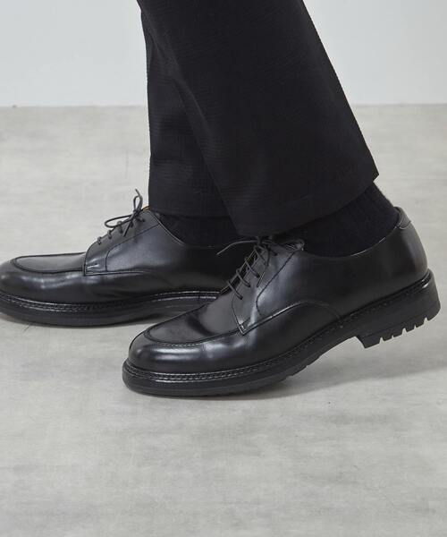 MEN'S MELROSE ビジネスシューズ ラウンドUチップレザーシューズ