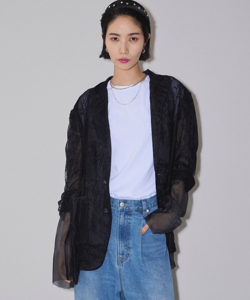 yae / Lace jacket／レースジャケット ジャケット テーラードジャケット Lace jacket／レース