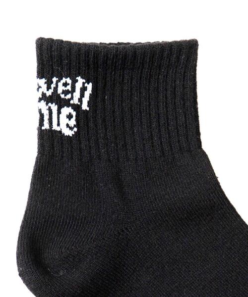 WEGO 靴下 WEGO/バックロゴアンクルソックス レディース